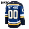 St. Louis Blues Dresy Personalizované Fanatics Premium 2024-25 Modrý Domácí - Dětské